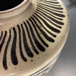 PIERRE PAULUS, Large Art Deco African vase, Bouffioulx stoneware ca 1930