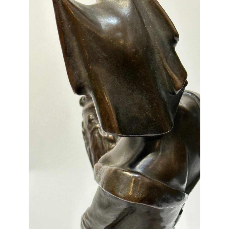 Bronzen sculptuur Amédée Charron "De archeologische expert