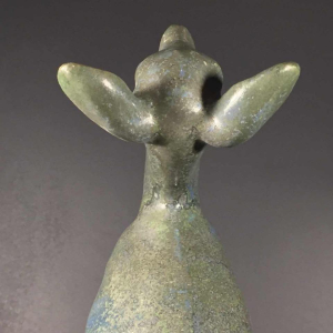 Thierry Van Rijswijck voor Roger Guérin, Art Deco dierlijke steengoed sculptuur, Fawn / Hinde, 1925s