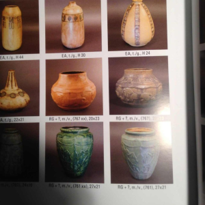 ROGER GUERIN, vase N° 761 aux SINGES stylisés Art Déco, Grès de Bouffioulx, 1930