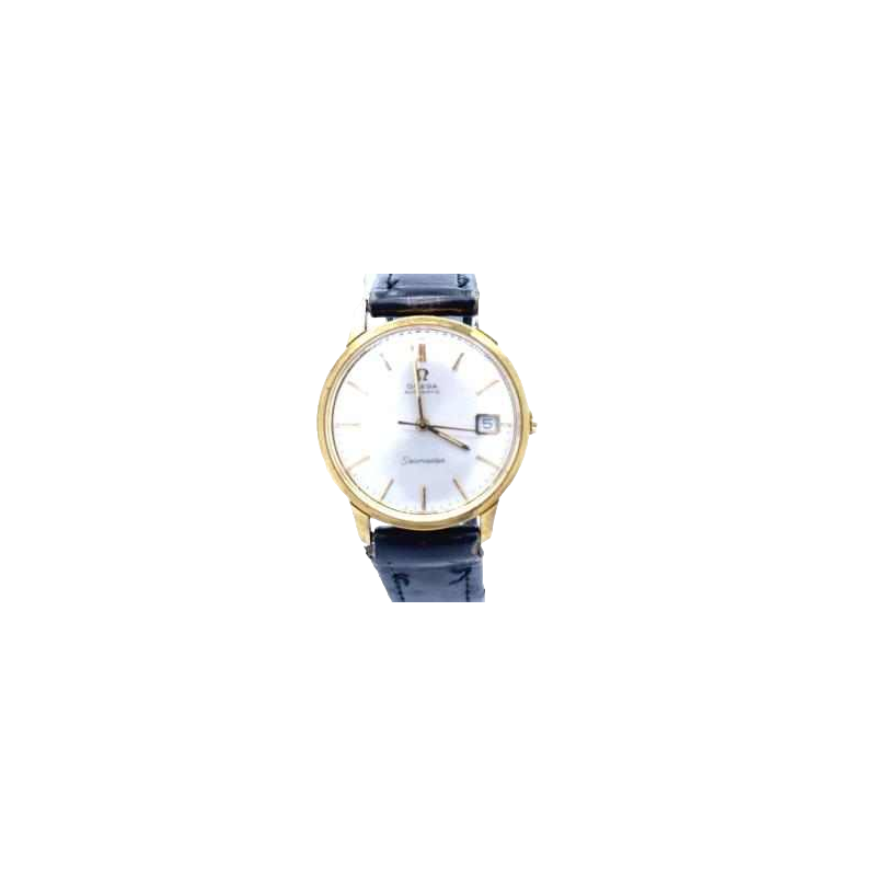 Omega Seamaster, vintage men's automatic watch, gold dial