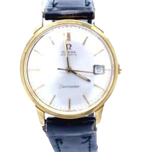 Omega Seamaster, montre vintage homme automatique, cadran or