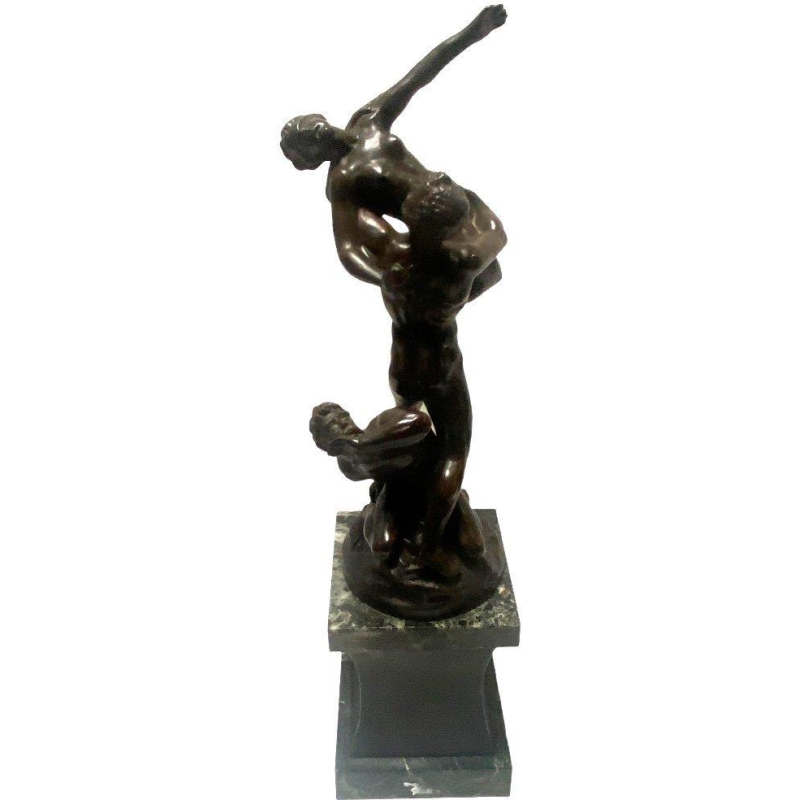 Sculpture Abduction of the Sabine women bronze reduction of the model by Jean De Bologne