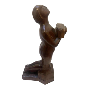 Sculpture symboliste de Félix Van Cuyck école belge