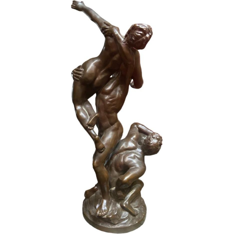 Sculpture Abduction of the Sabine women bronze reduction of the model by Jean De Bologne