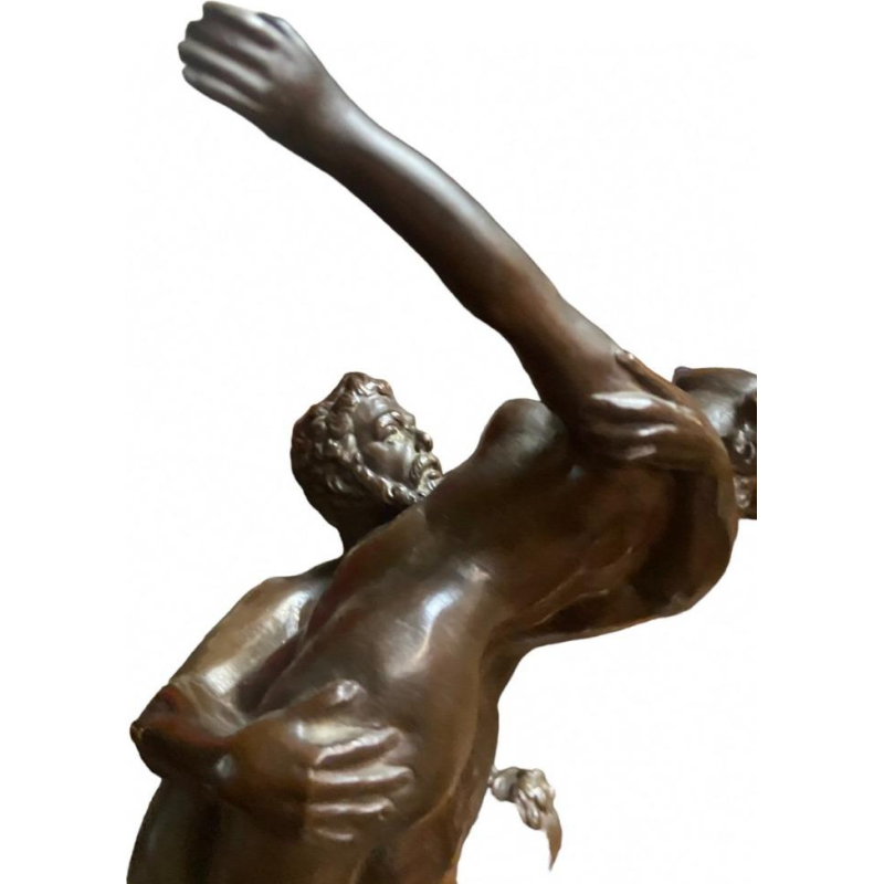Sculpture "Enlèvement des Sabines" réduction en bronze du modèle de Jean De Bologne