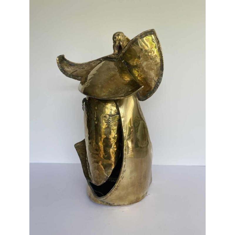 Jean Morgan, sculpture contemporaine en bronze, 1978