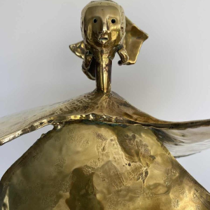 Jean Morgan, sculpture contemporaine en bronze, 1978