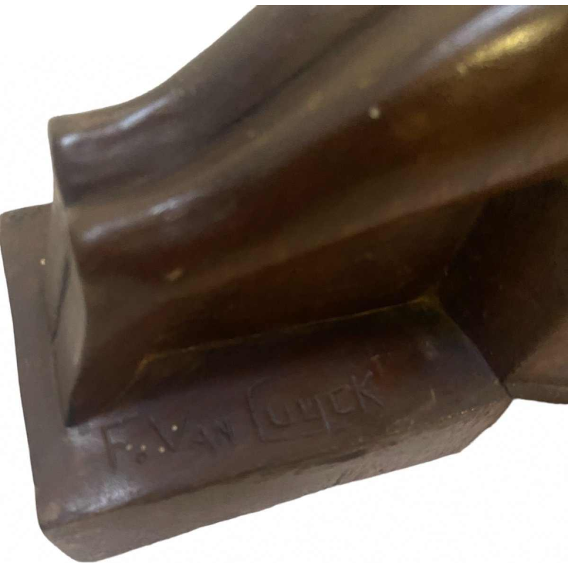 Sculpture symboliste de Félix Van Cuyck école belge