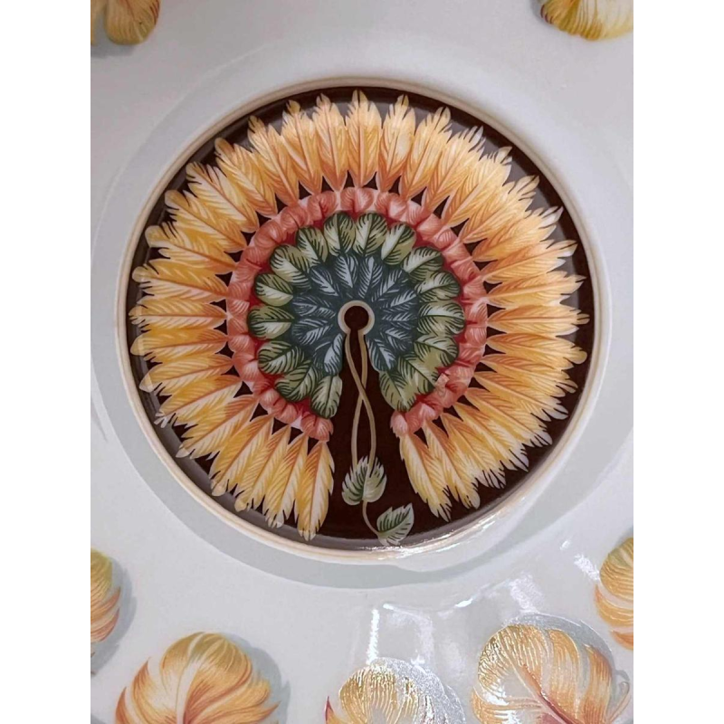 Hermès Paris, tasse Xhingu et sa soucoupe en porcelaine, collection Patchwork