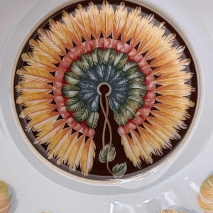 Hermès Paris, tasse Xhingu et sa soucoupe en porcelaine, collection Patchwork