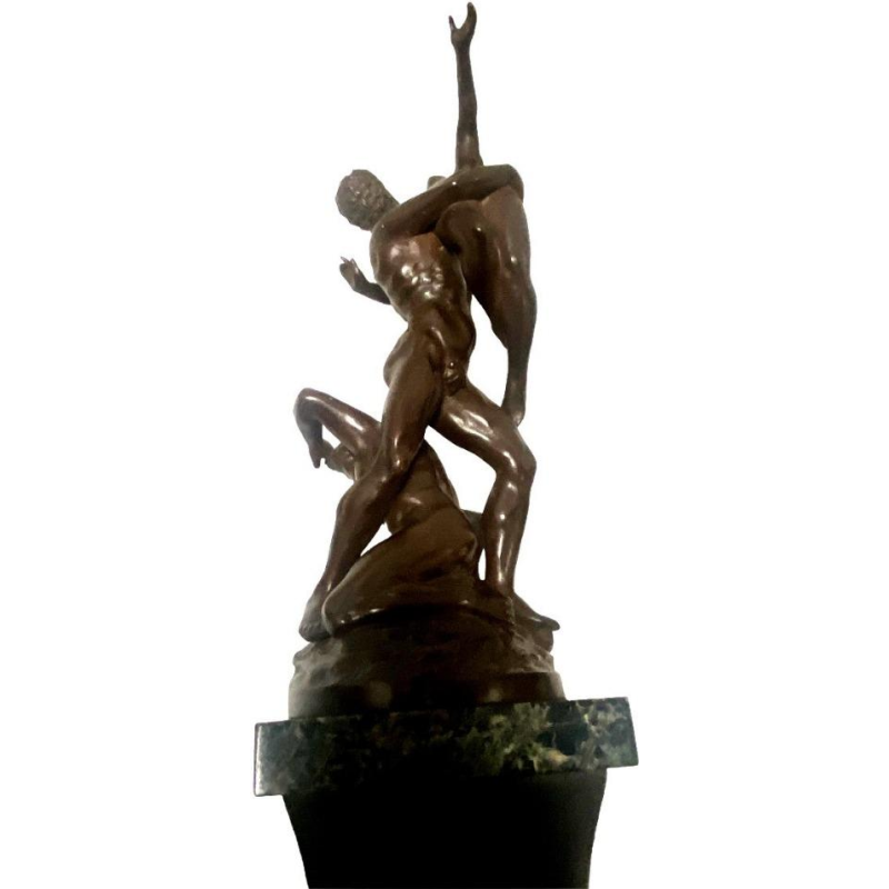 Sculpture Abduction of the Sabine women bronze reduction of the model by Jean De Bologne