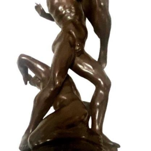 Sculpture Abduction of the Sabine women bronze reduction of the model by Jean De Bologne