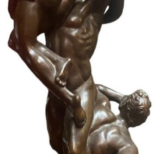 Sculpture Abduction of the Sabine women bronze reduction of the model by Jean De Bologne