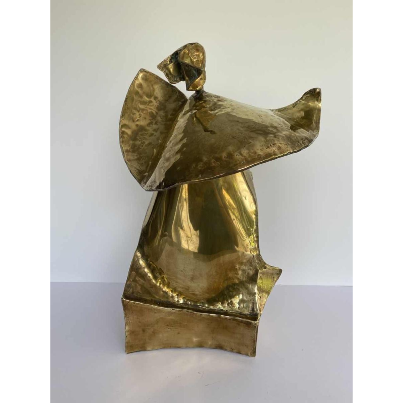 Jean Morgan, sculpture contemporaine en bronze, 1978