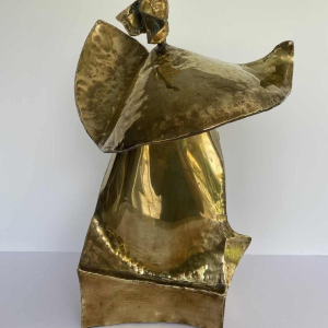 Jean Morgan, sculpture contemporaine en bronze, 1978