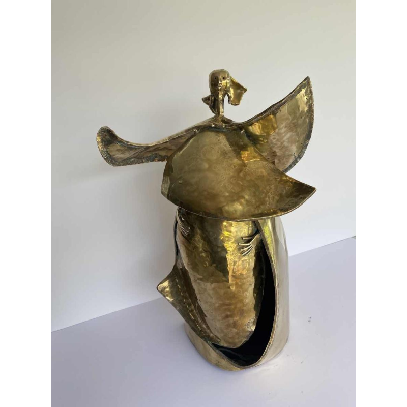 Jean Morgan, sculpture contemporaine en bronze, 1978