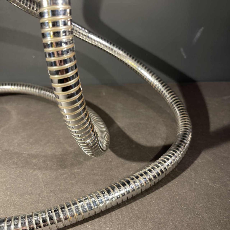 GOFFREDO REGGIANI, Flexible lamp "Snake Eye Balls", chrome steel 1970