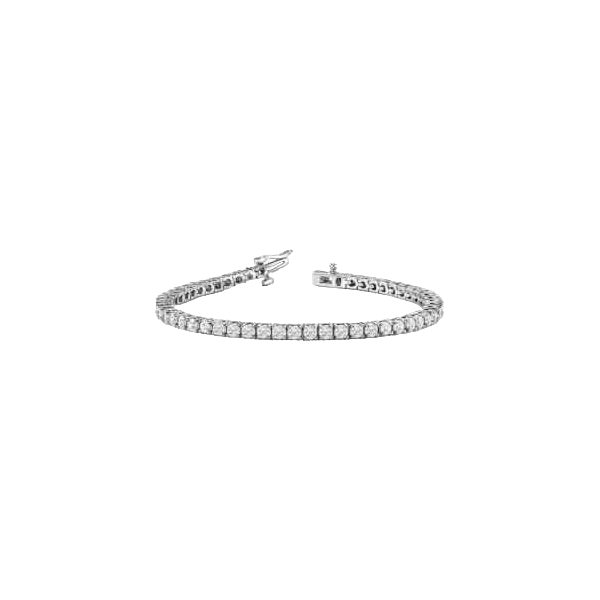 Bracelet Tennis en or blanc 18kt avec 4.76 ct de diamants