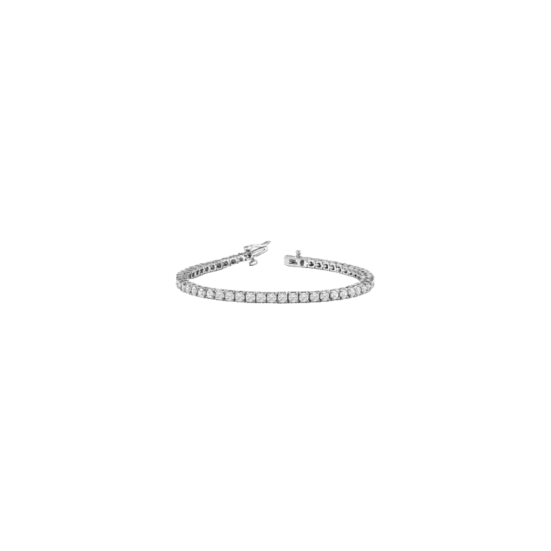Bracelet Tennis en or blanc 18kt avec 4.76 ct de diamants
