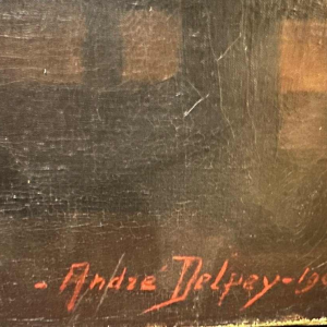 La Lecture door André Delpey 1906, olie op doek