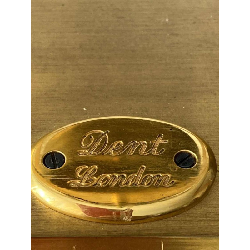 Messing skeletklok van Dent London