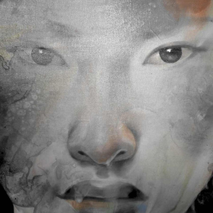 Silawit Poolsawat “Asian Beauty“ peinture acrylique sur toile, XXIe s