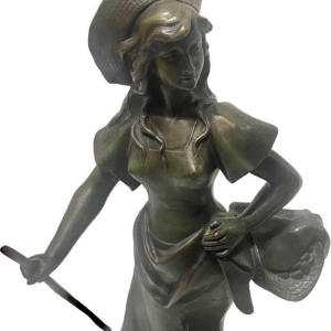 The Mascot of Auguste Dewever naughty bronze