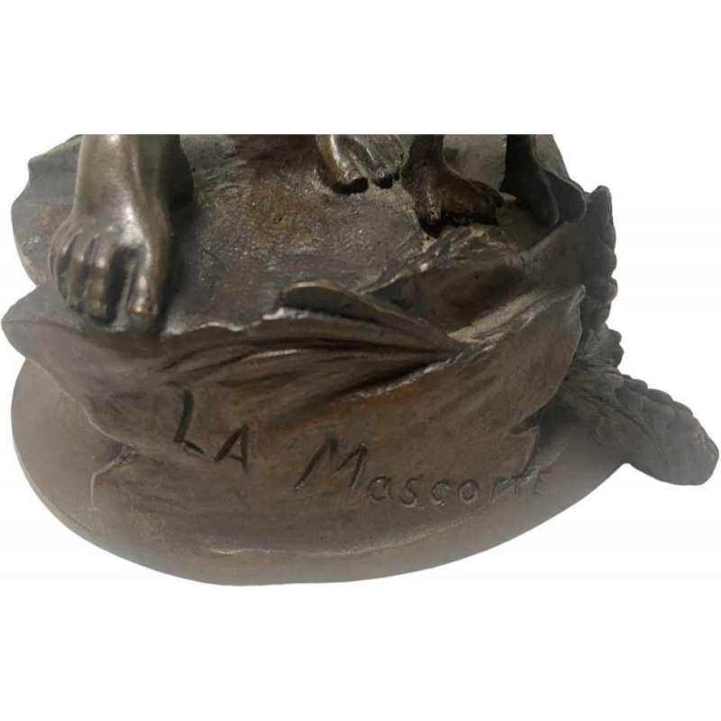 The Mascot of Auguste Dewever naughty bronze