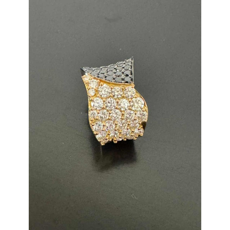 Bague bicolore en or 18kt et diamants