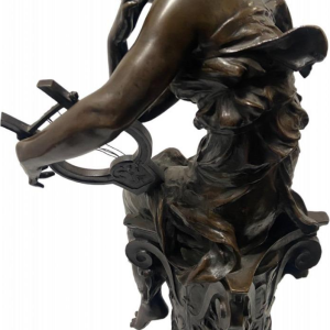 Bronzen sculptuur Charles Samuel Prélude, uitgever J.Petermann Brussel