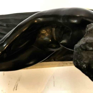 Sculpture Jeune Femme Art Déco Paule Bisman