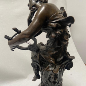 Charles Samuel "Prélude" sculpture en bronze, éditeur J.Petermann Bruxelles