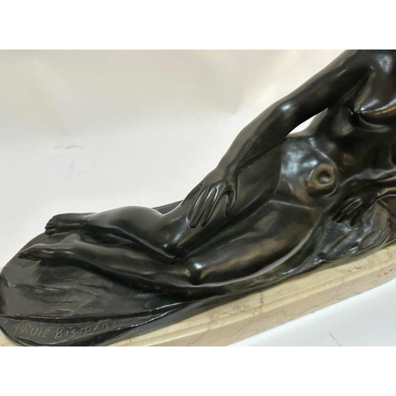 Sculpture Jeune Femme Art Déco Paule Bisman