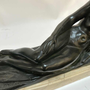 Sculpture Jeune Femme Art Déco Paule Bisman