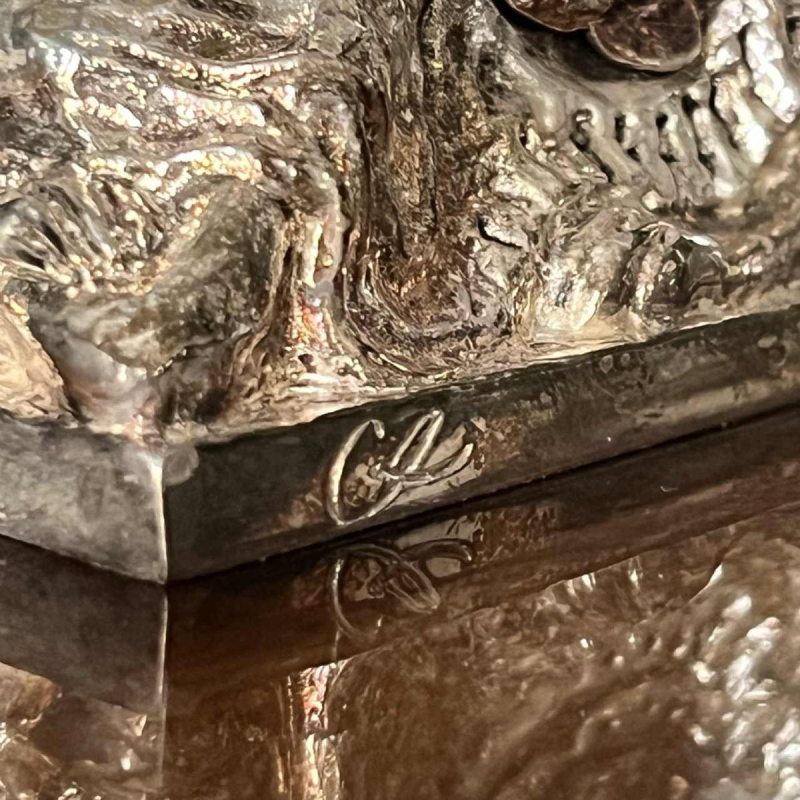 CHRISTIAN LACROIX pour CHRISTOFLE "Licorne Sphynx" sculpture presse papier 1998