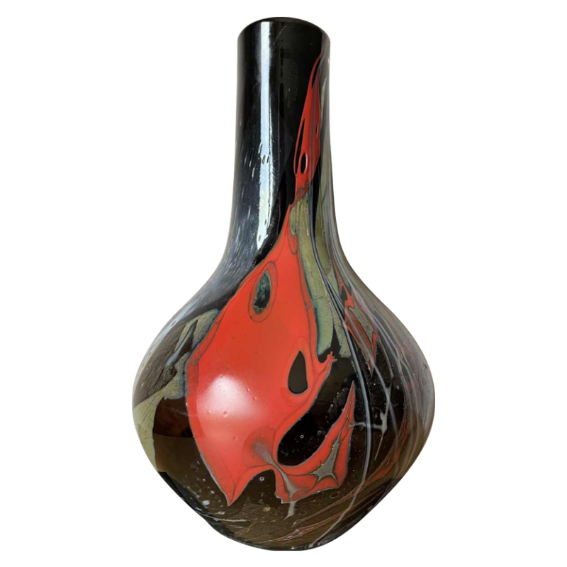 Alfred COLLARD (1933-) vase de 1993 chez Studio Cristal Val St Lambert