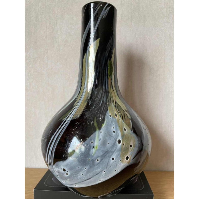 Alfred COLLARD (1933-) vase de 1993 chez Studio Cristal Val St Lambert