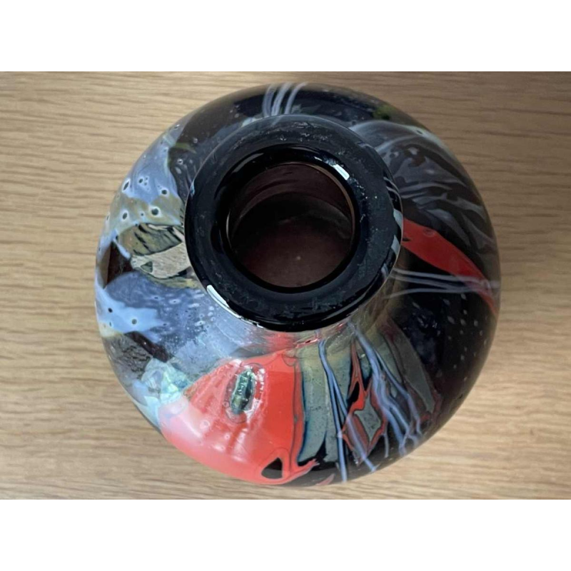 Alfred COLLARD (1933-) vase de 1993 chez Studio Cristal Val St Lambert