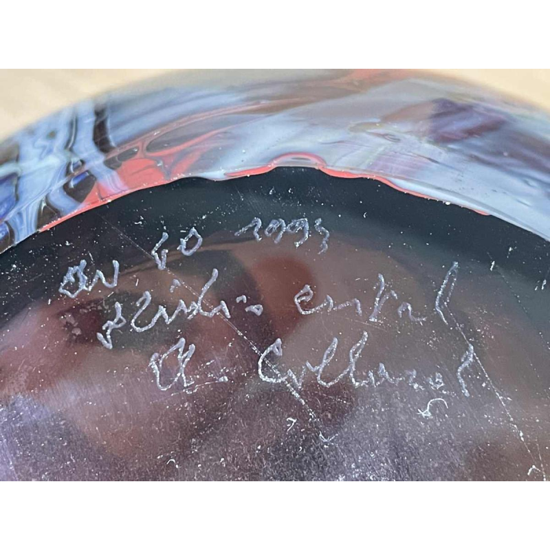 Alfred COLLARD (1933-) vase de 1993 chez Studio Cristal Val St Lambert