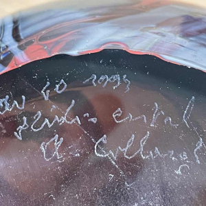 Alfred COLLARD (1933-) vase de 1993 chez Studio Cristal Val St Lambert