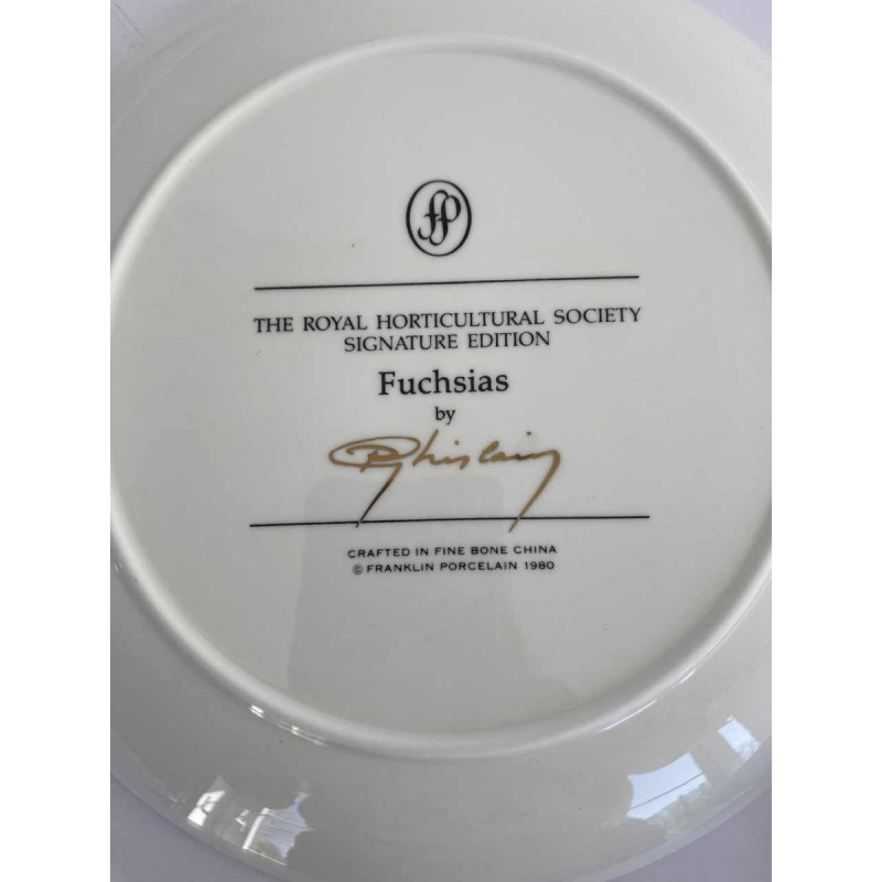 Franklin Porcelain - Royal Horticultural Society, set of 12 floral plates, London ca 1980