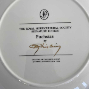 Franklin Porcelain - Royal Horticultural Society, set of 12 floral plates, London ca 1980