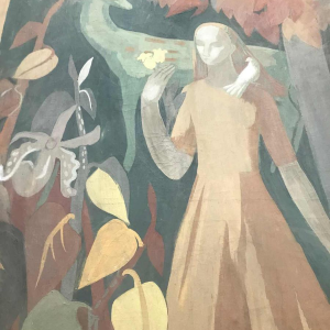 Grande Aquarelle de Lussie Mercier