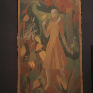 Large watercolour by Lussie Mercier