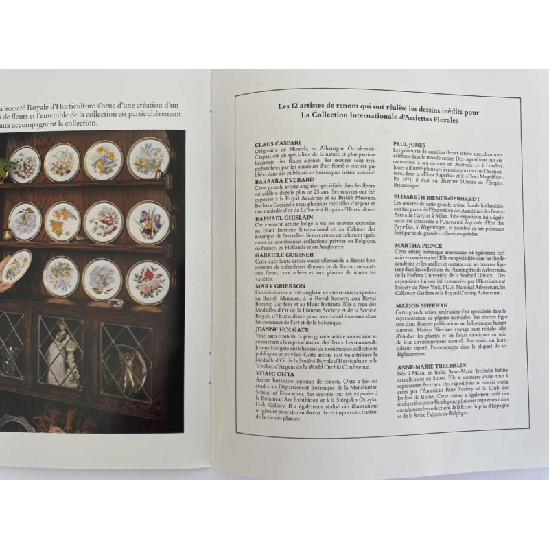 Franklin Porcelain - Royal Horticultural Society, ensemble de 12 assiettes florales, London ca 1980