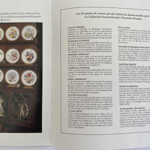 Franklin Porcelain - Royal Horticultural Society, set of 12 floral plates, London ca 1980