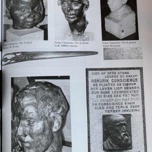 FRANS CLAESSENS 'Bust of Pablo Picasso' Life-size sculpture, carved wood 1930s