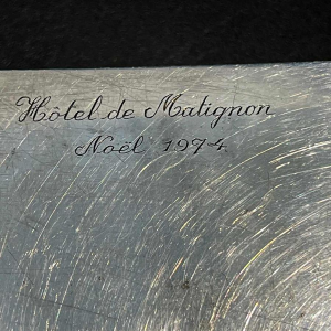 Georges MAGADOUX enamelled silver-plated metal case