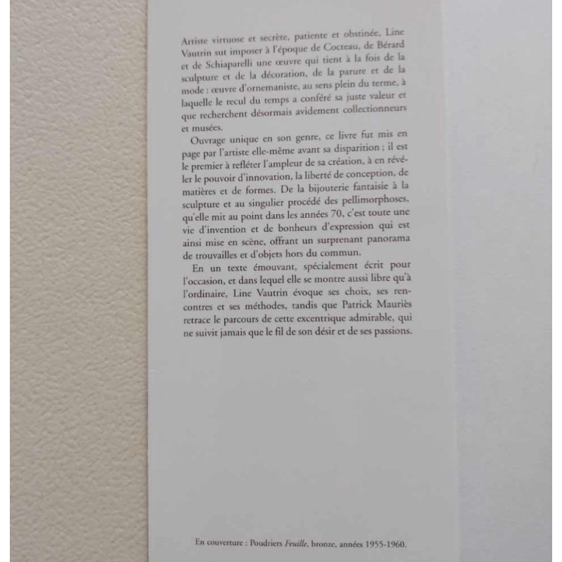 VAUTRIN L. & MAURIES P., Bijoux et objets, Parijs, Thames and Hudson, 1999